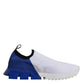 White Blue Low Top Sorrento Men Sneaker Shoes