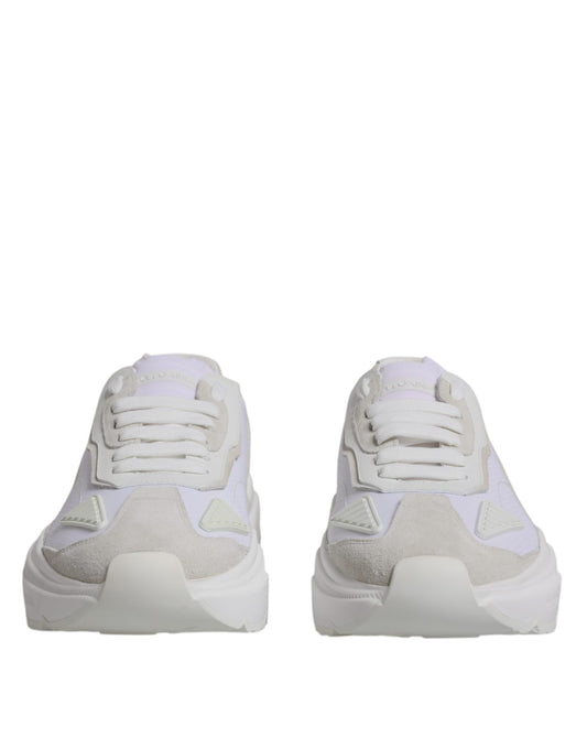 White Leather Daymaster Low Top Sneakers Shoes