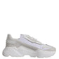 White Leather Daymaster Low Top Sneakers Shoes