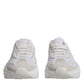 White Leather Daymaster Low Top Sneakers Shoes