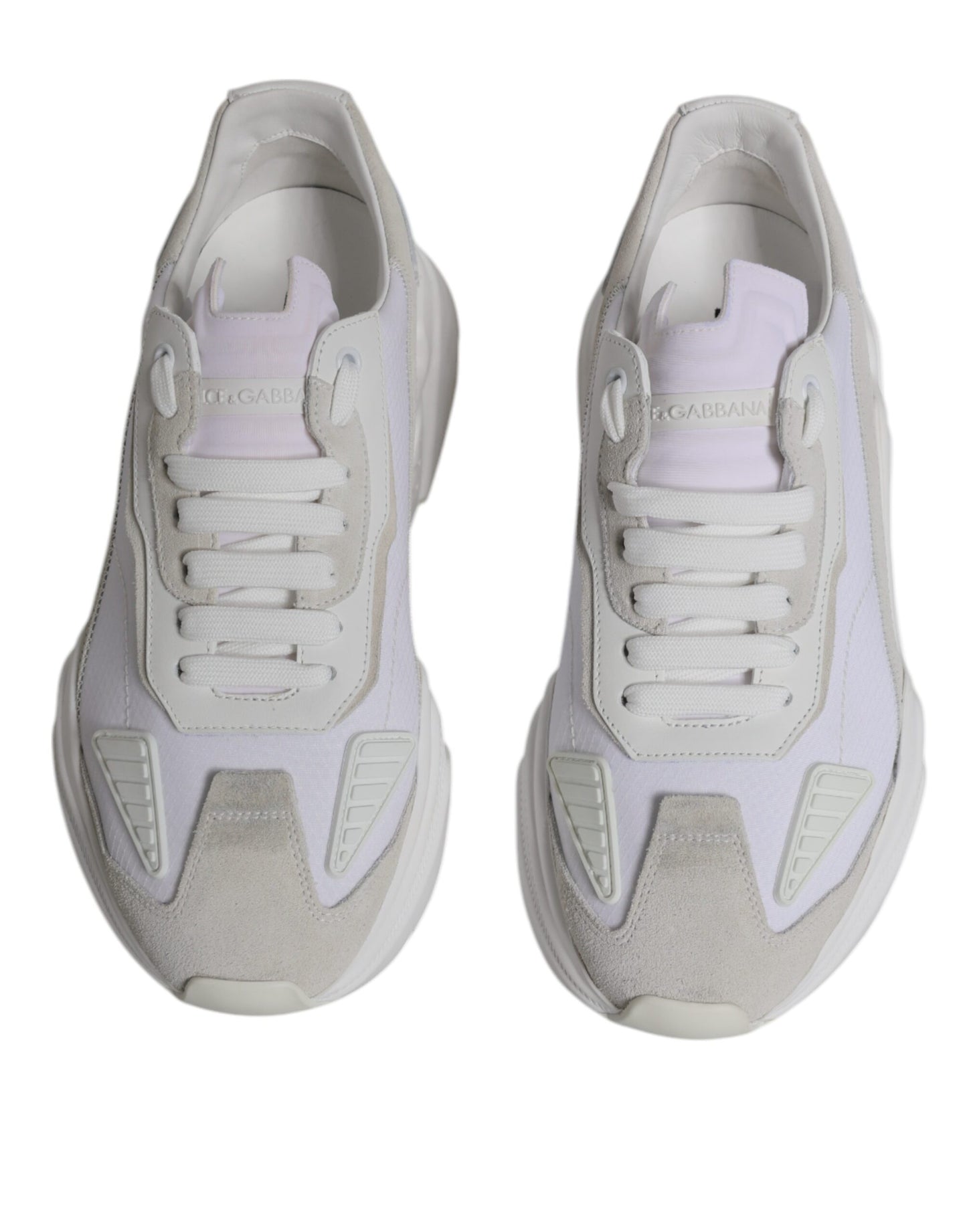 White Leather Daymaster Low Top Sneakers Shoes