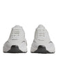 White Silver DAYMASTER Leather Men Sneakers Shoes