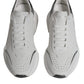 White Silver DAYMASTER Leather Men Sneakers Shoes