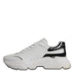 White Silver DAYMASTER Leather Men Sneakers Shoes