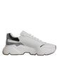 White Silver DAYMASTER Leather Men Sneakers Shoes