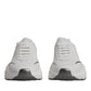 White Silver DAYMASTER Leather Sneakers Shoes