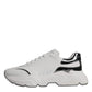 White Silver DAYMASTER Leather Sneakers Shoes