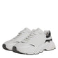 White Silver DAYMASTER Leather Men Sneakers Shoes