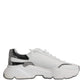 White Silver DAYMASTER Leather Men Sneakers Shoes