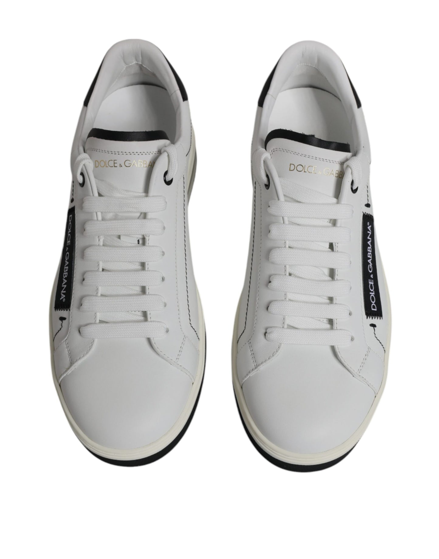 White Leather Low Top Men Sneakers Shoes