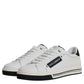 White Leather Low Top Men Sneakers Shoes