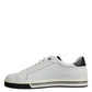 White Leather Low Top Men Sneakers Shoes