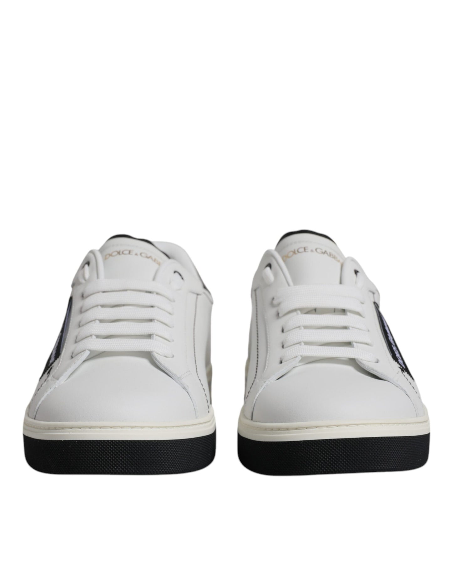 White Leather Low Top Men Sneakers Shoes