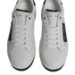 White Leather Low Top Men Sneakers Shoes