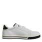 White Leather Low Top Men Sneakers Shoes