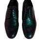 Peacock Patent Leather Derby Men Dress Shoes