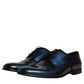 Peacock Patent Leather Derby Men Dress Shoes