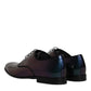 Peacock Patent Leather Derby Men Dress Shoes