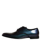 Peacock Patent Leather Derby Men Dress Shoes