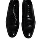 Black Leather Derby Formal Men Dress Shoes