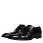 Black Leather Derby Formal Men Dress Shoes