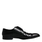 Black Leather Derby Formal Men Dress Shoes