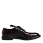 Bordeaux Leather Derby Formal Dress Shoes