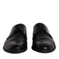 Black Leather Lace Up Men Derby Formal Shoes