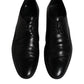 Black Leather Lace Up Men Derby Formal Shoes