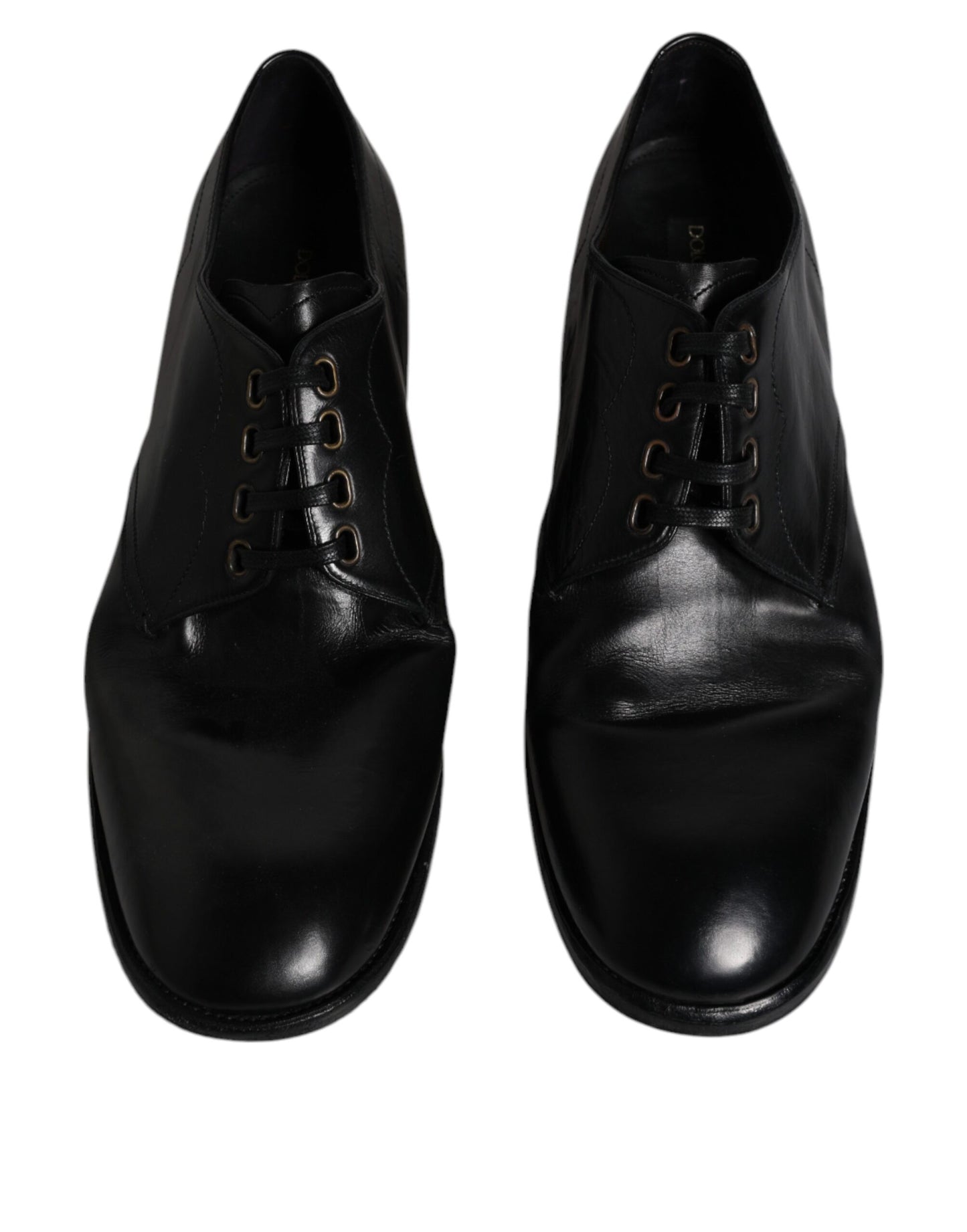 Black Leather Derby Formal Men Dress Shoes