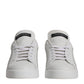 White Black Leather Low Top Men Sneakers Shoes