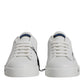 White Blue Portofino Low Top Sneakers Shoes