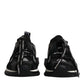 Black White Logo Sorrento Mens Sneakers Shoes