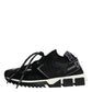 Black White Logo Sorrento Mens Sneakers Shoes