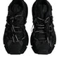 Black Low Top Space Lace Up Sneakers Shoes