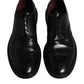 Black Leather Derby Wingtip Formal Shoes