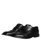 Black Leather Derby Wingtip Formal Shoes