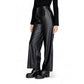 Black Polyester Jeans & Pant