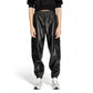 Black Polyester Jeans & Pant