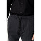 Black Cotton Jeans & Pant