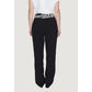 Black Polyester Jeans & Pant