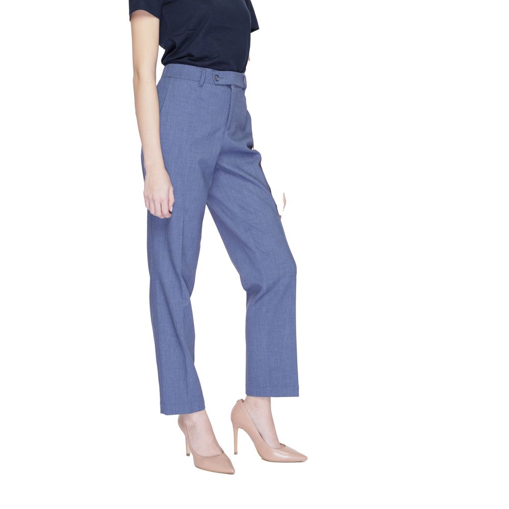 Blue Polyester Jeans & Pant