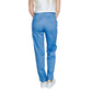 Blue Polyester Jeans & Pant