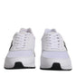 White Logo Leather Casual Men Sneakers Shoes