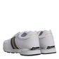 White Logo Leather Casual Men Sneakers Shoes