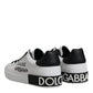 White Leather Logo Portofino Sneakers Shoes