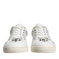 White Leather Milano Low Top Sneakers Shoes