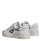 White Leather Milano Low Top Sneakers Shoes