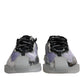 Silver Black Nylon NS1 Low Top Sneakers Shoes