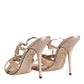 Beige Keira Slingback Heels Sandals Shoes